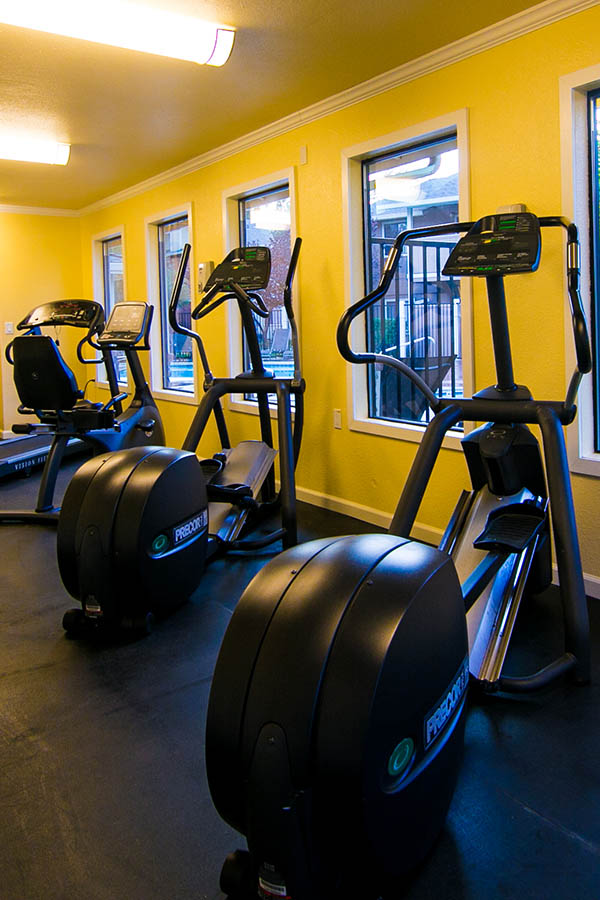 Superb fitness center at Sommerset Apartments in Vacaville