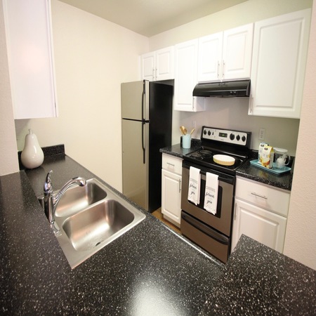 Kitchen at Sommerset Apartments in Vacaville