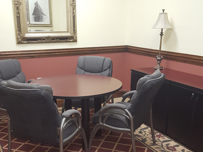 Chairs In The Office Style Front Lobby at Myrtle Beach Storage