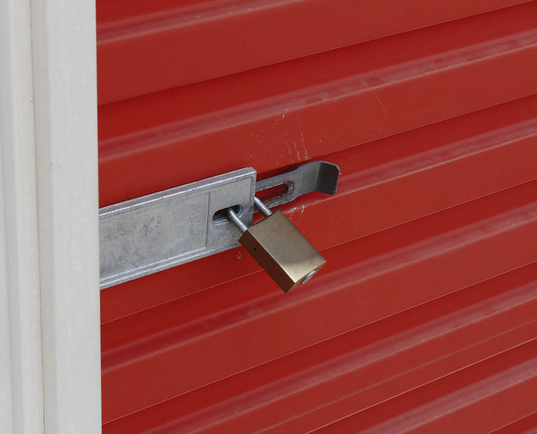 You provide your own lock and key so that you are the only one with access to your unit