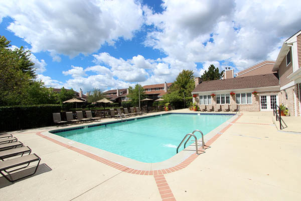 Clubhouse pool at Aspen Place