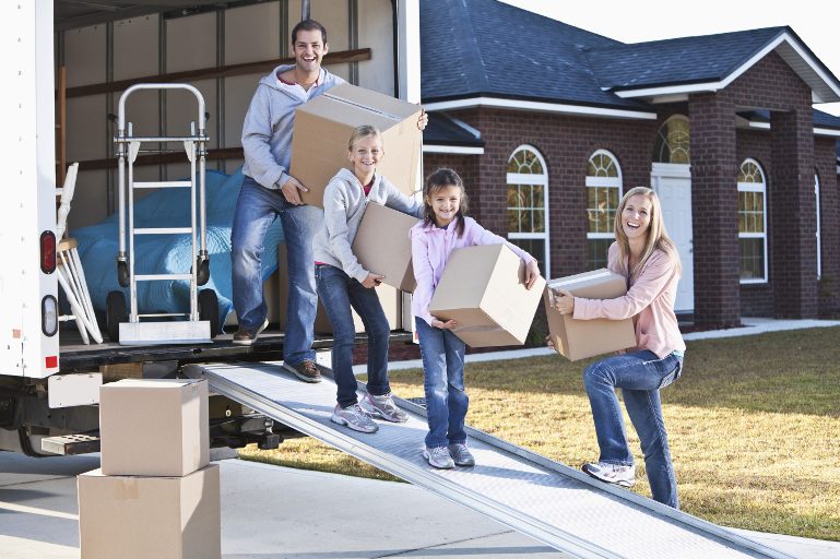 moving boxes at New Hope Storage