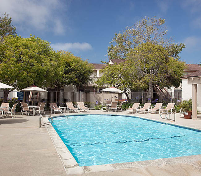 Take a swim in our sparkling pool at Shepard Place Apartments