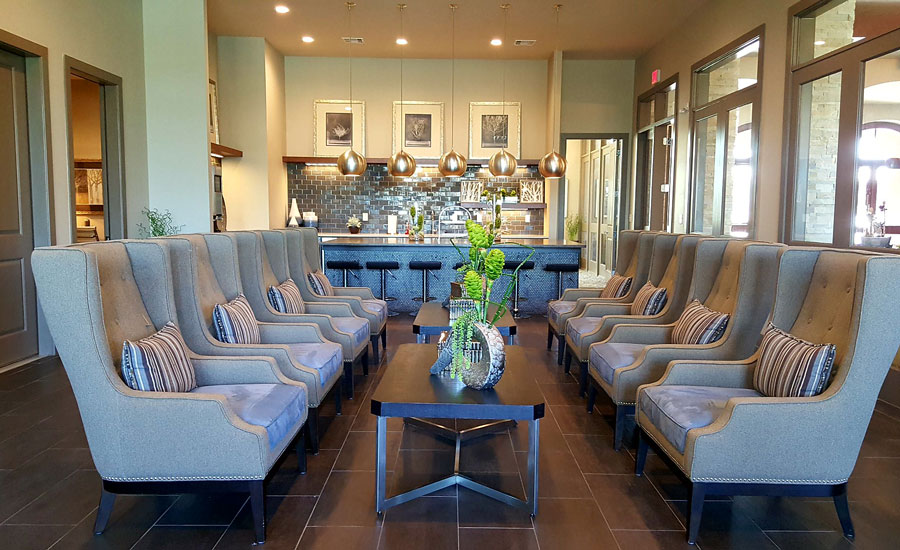 Interior view of the clubhouse at West Lake Park