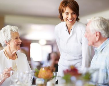 Enjoy delicious meals with Bear Creek Senior Living Community