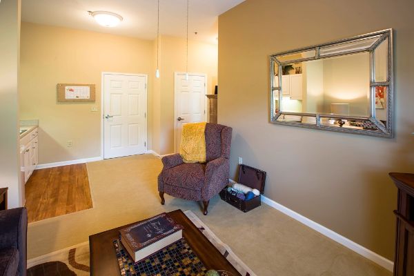 Living room at Bentley Assisted Living at Northminster