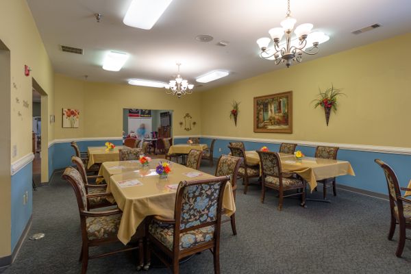 Dining room at Merryvale Assisted Living
