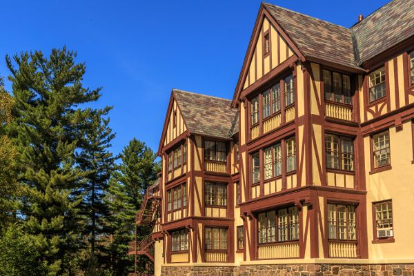 Exterior at Saranac Village at Will Rogers