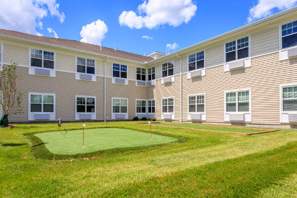 Mini golf at All American Assisted Living at Raynham