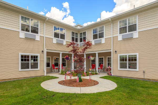 Exterior view of All American Assisted Living at Raynham