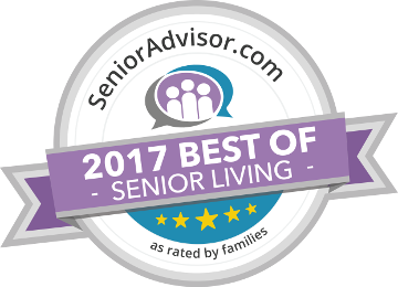 2017 Senior Adviser Best of Senior Living Award received by The Meridian at Westwood