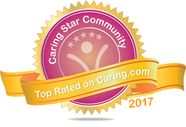 2017 Caring Star Community Award received by The Meridian at Westwood