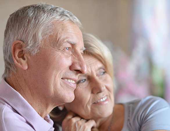 Happy senior living residents enjoying life at The Meridian at Westwood