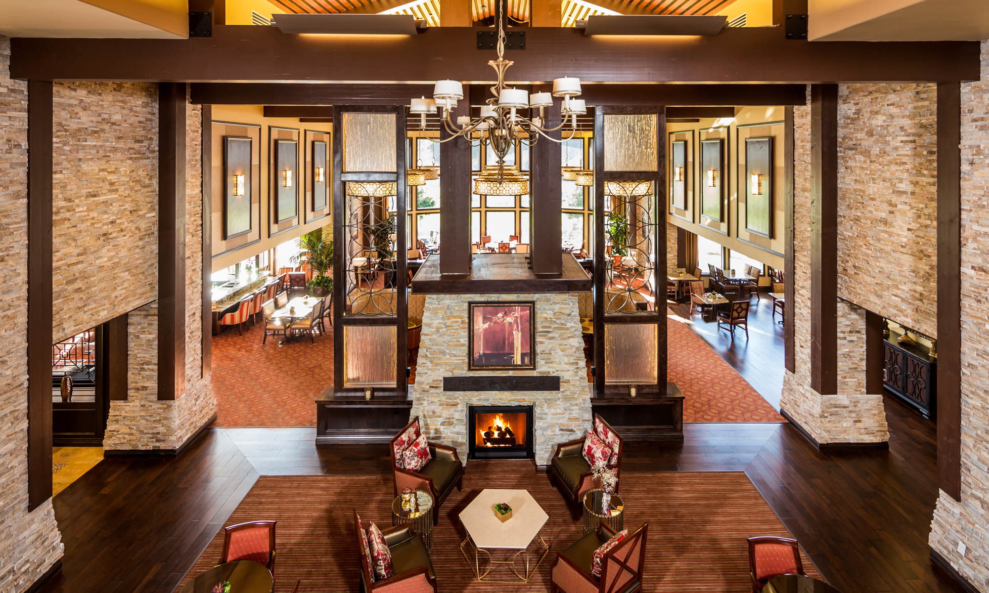 Grand entrance to Pacifica Senior Living community
