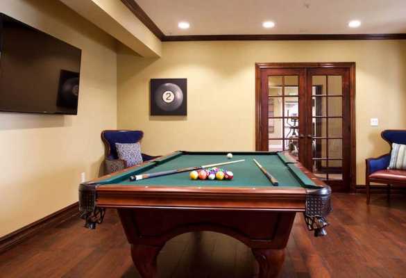 Pool room at Pacifica Senior Living Oakland Heights