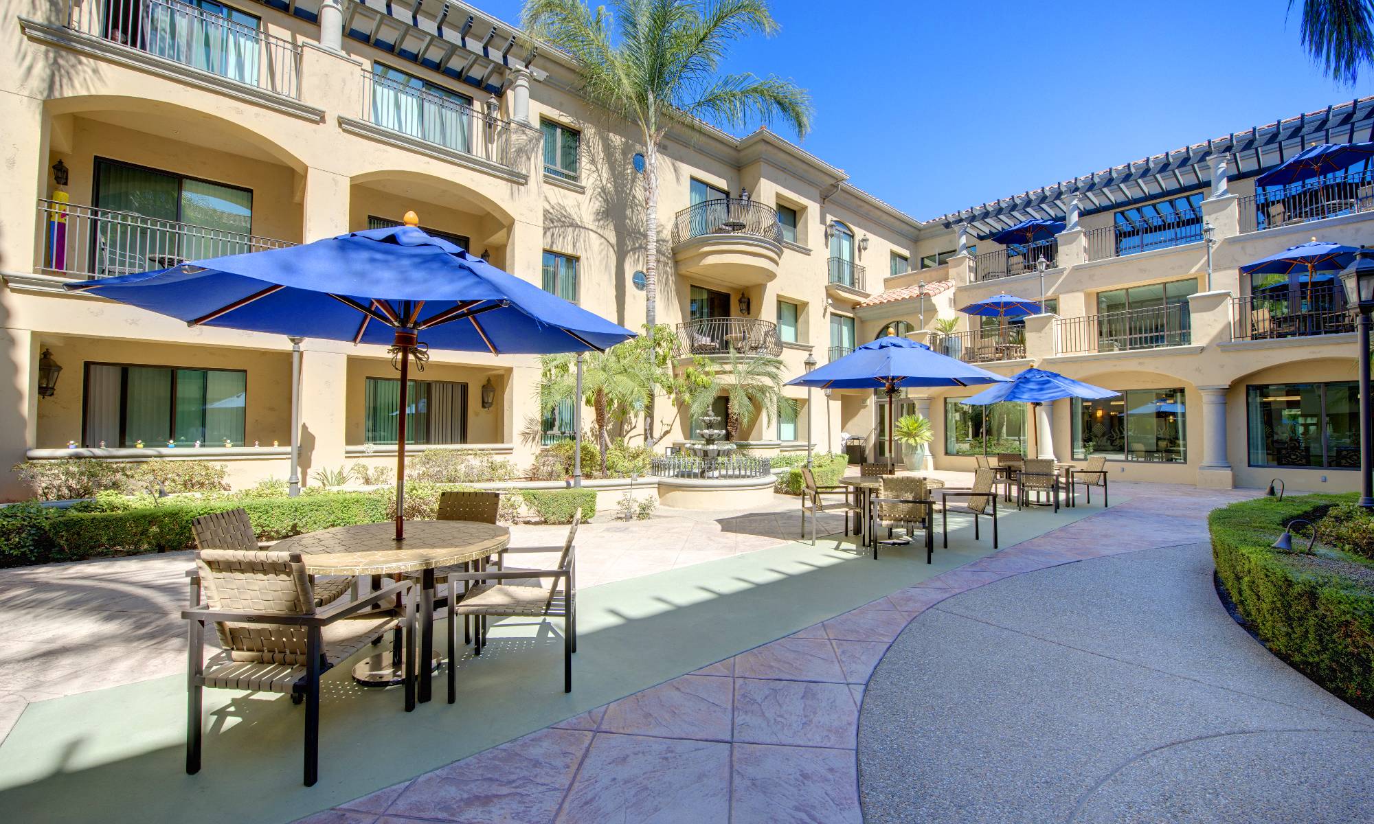 Pacifica Senior Living Hillsborough main sign in Chino