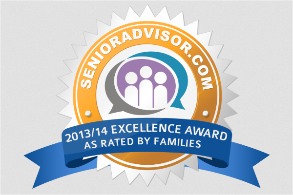 Excellence award to Pacifica Senior Living Escondido