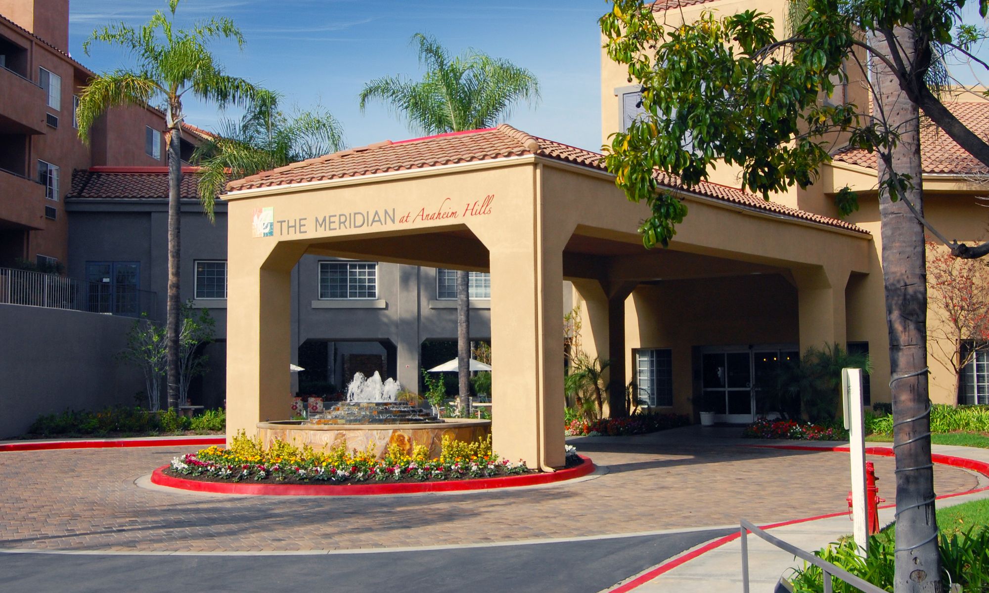 The Meridian at Anaheim Hills front entrance