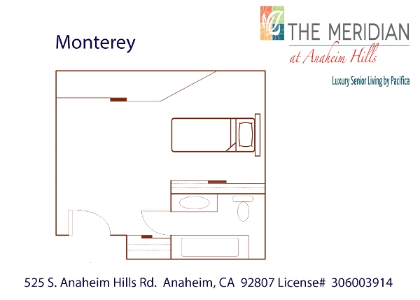 Monterey floor plan at The Meridian at Anaheim Hills in Anaheim, CA