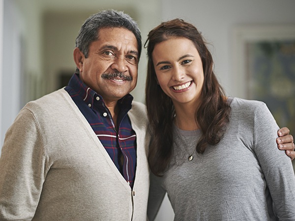 Happy Pacifica Senior Living Lynnwood resident and daughter