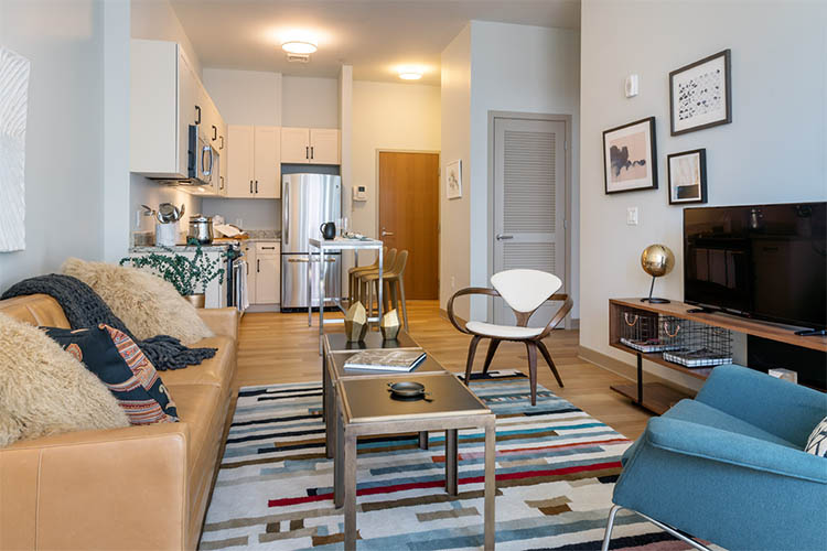 Open floor plans at Olmsted Place