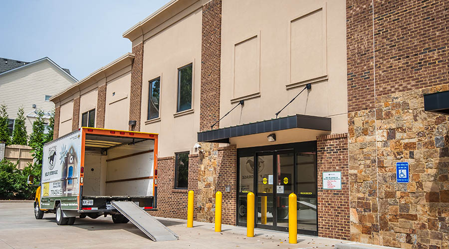 Moving trucks available at self storage facility in Smyrna