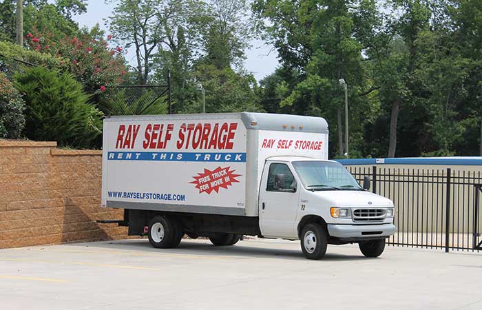 Moving Trucks in Ray Self Storage