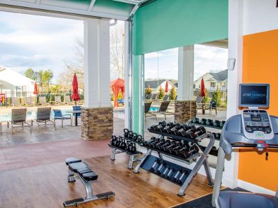 Fitness center at Springs at Sandstone Ranch in Longmont