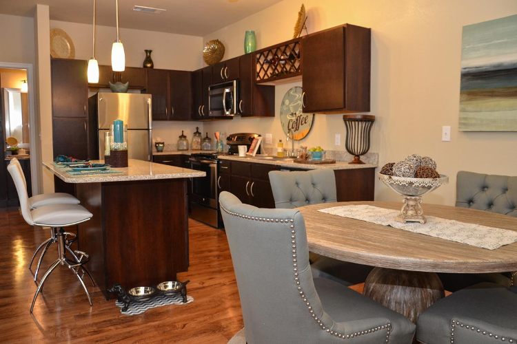 Springs at Sandstone Ranch updated kitchen and gorgeous dining area