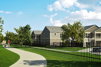 Walking paths at Springs at 2534 in Johnstown