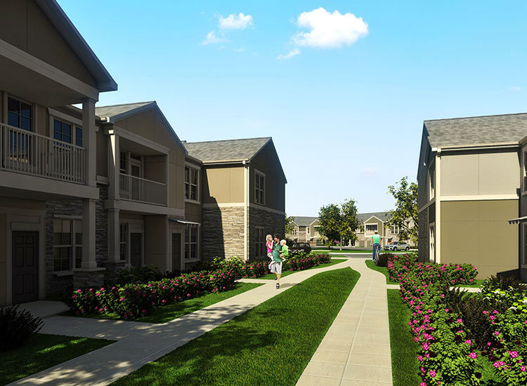 Walking paths around Springs at 2534 in Johnstown