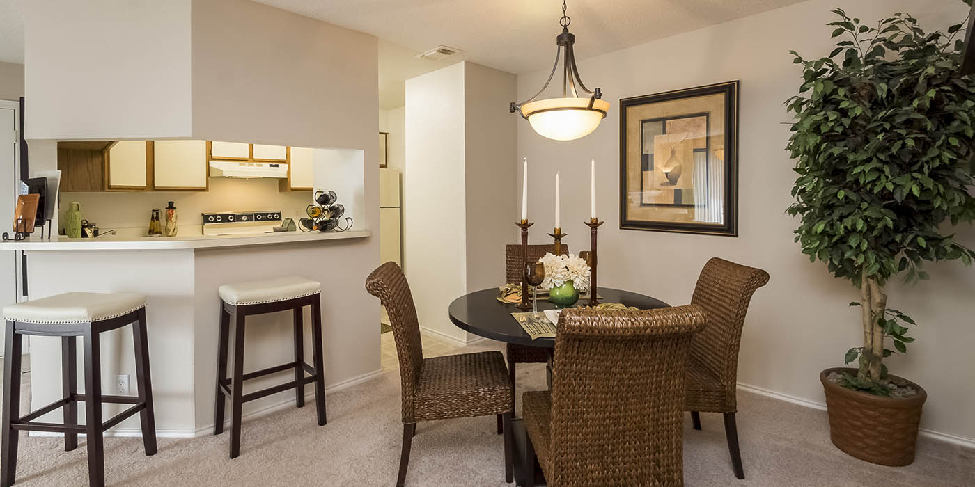 Spacious living room at The Commons