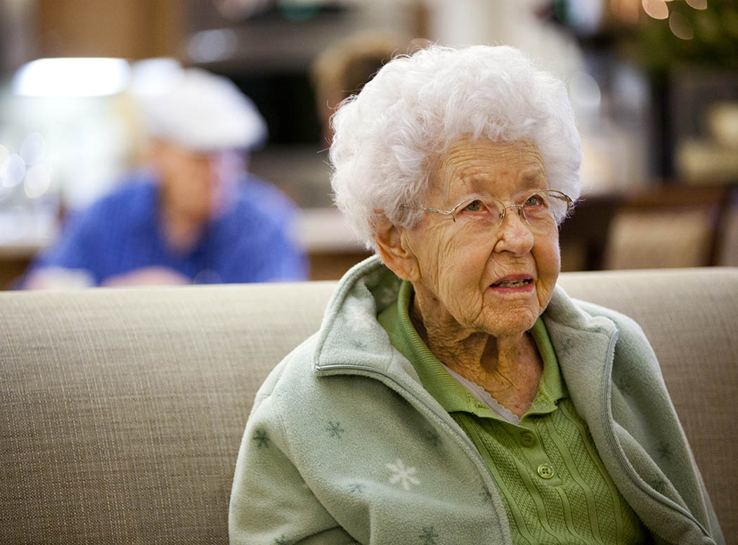 Memory care resident at Oxford Glen Memory Care at Grand Prairie