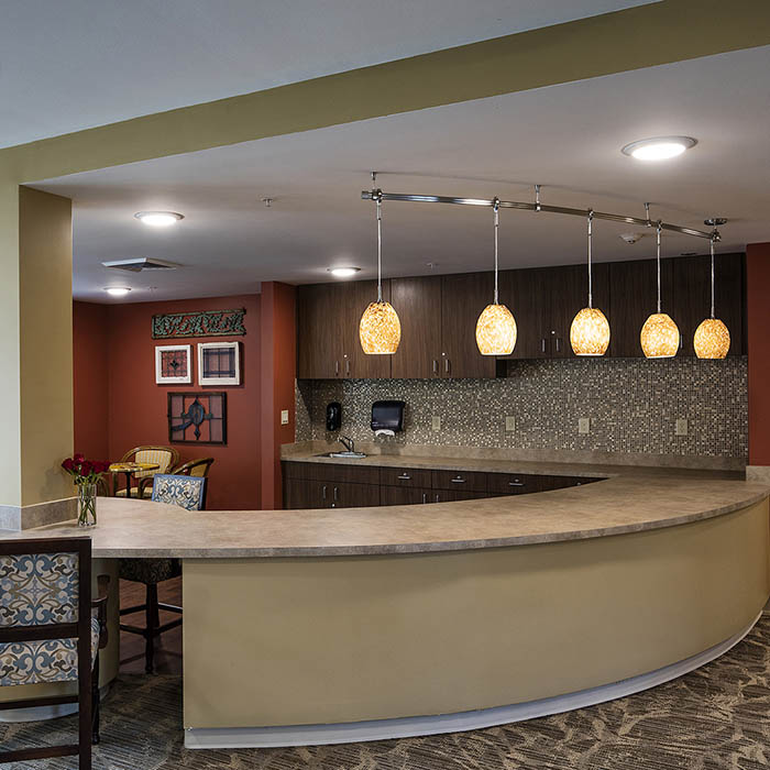 Coffee bar at The Oxford Grand Assisted Living & Memory Care