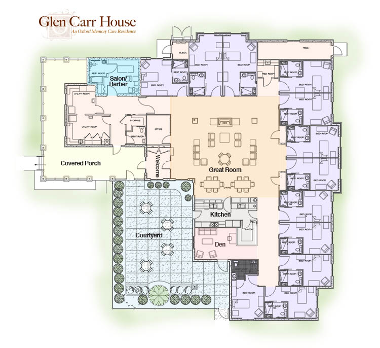 Map of Glen Carr House Memory Care
