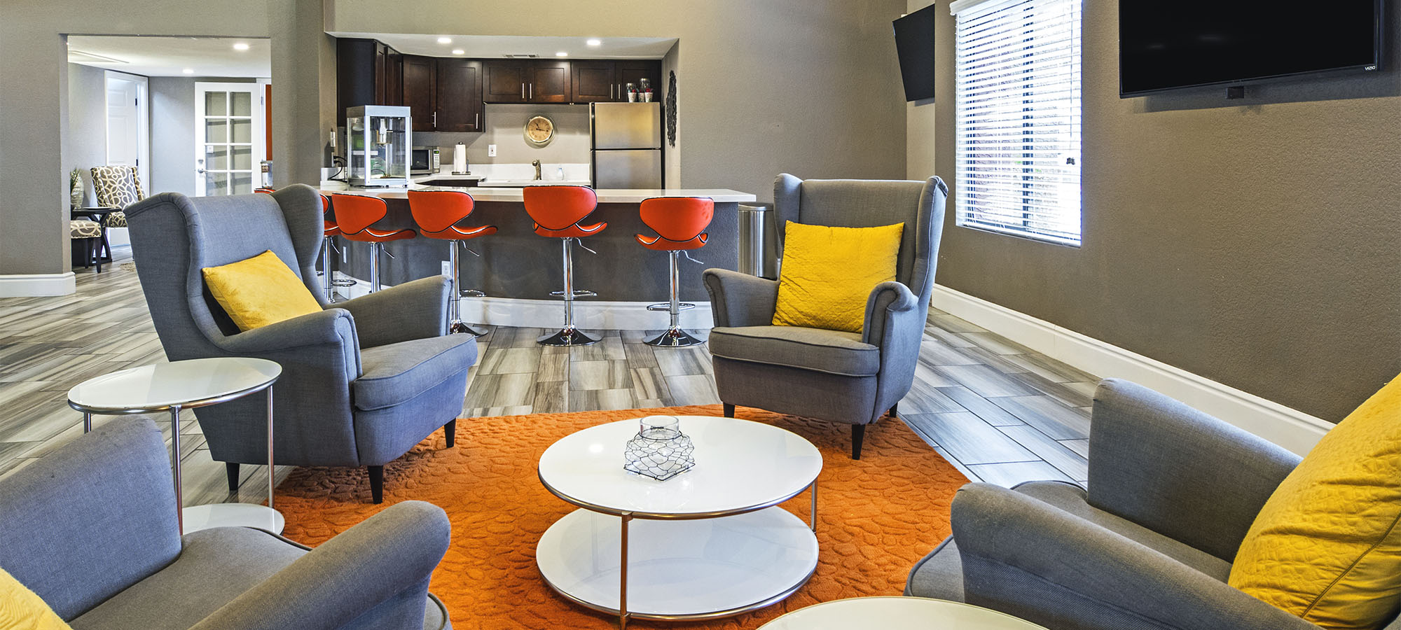 Living Room at Villetta Apartments