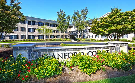 Stanford Court Apartments is tranquil and away from the hustle and bustle.