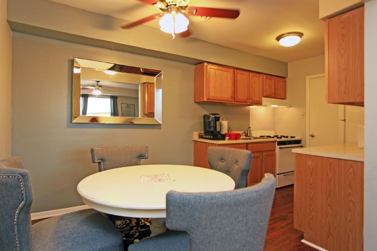 Dining area and kitchen at Morningside Park
