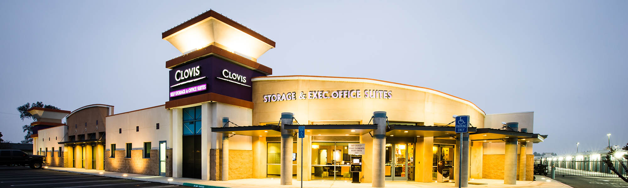 Moving truck at Clovis Storage & Executive Office Suites in Clovis