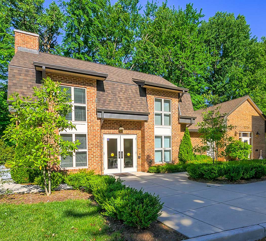 Entrance to West Wood Oaks community center