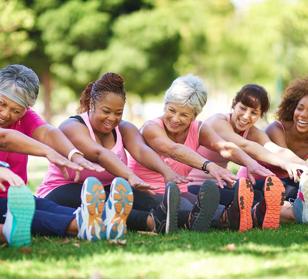 Women exercising at Pleasant Homes Apartments