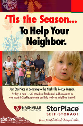 Nashville Rescue Mission flyer