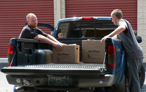 Moving into a storage unit at StorPlace Self-Storage