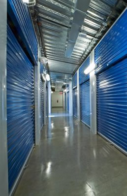 Inside hallway at BullsEye Storage