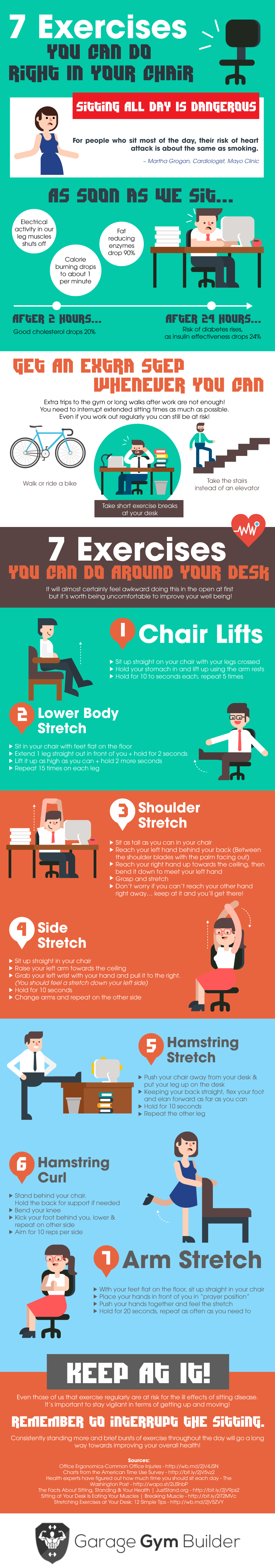 7 Exercises You Can Do Right In Your Chair