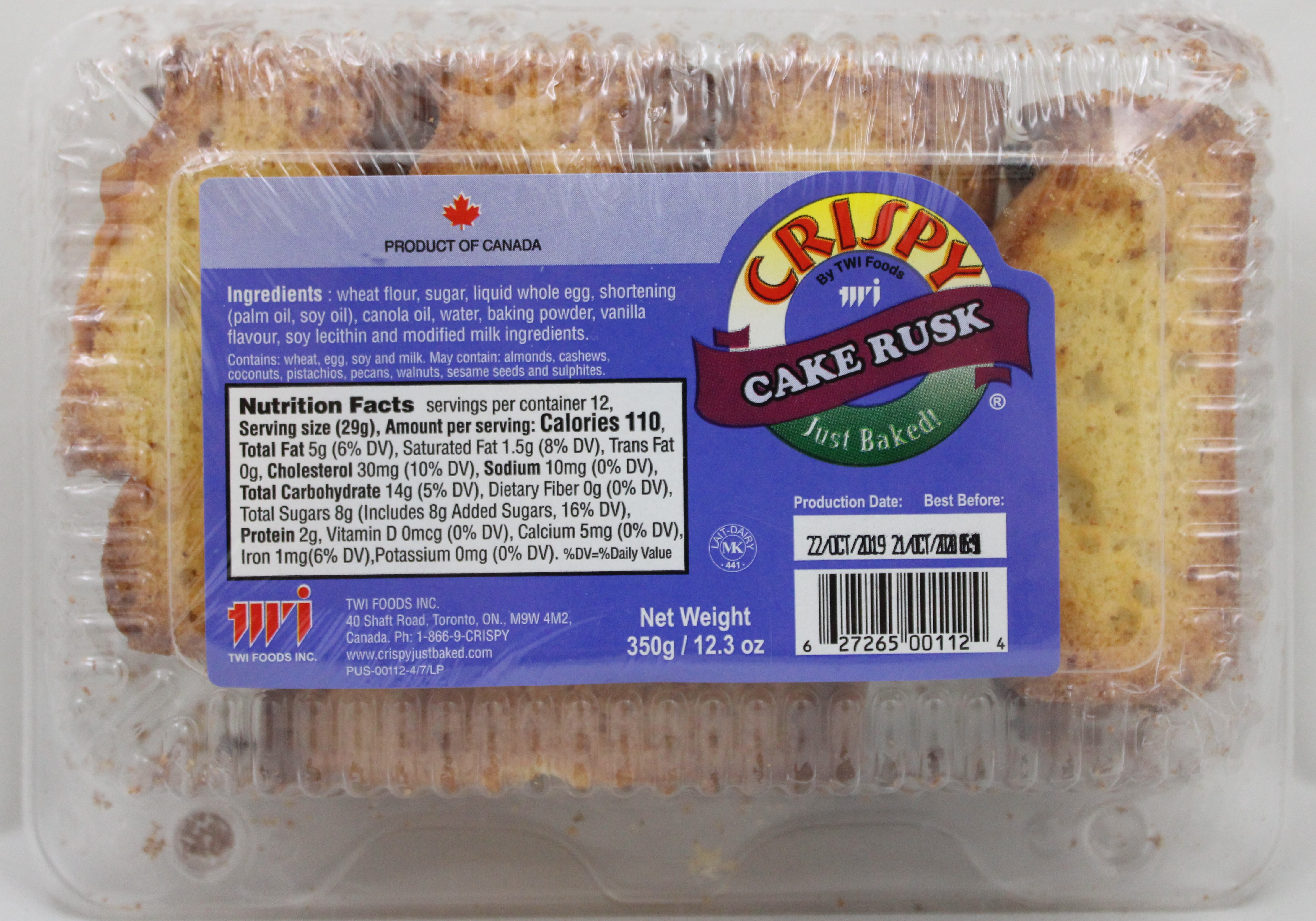Cake Rusk 12.3oz The Masala Company