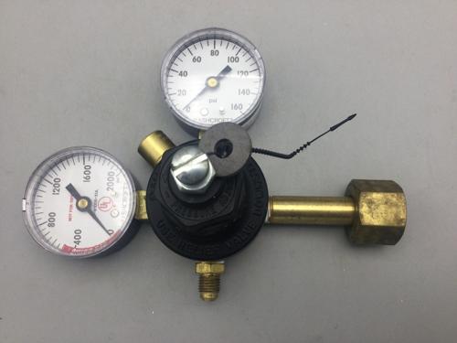 Norgren Ashcroft model R84200MNLA Dual Gauge Co2 Regulator CGA-320 free shipping