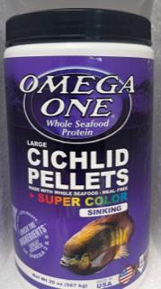 Omega One Larger Cichlid Pellets super color food