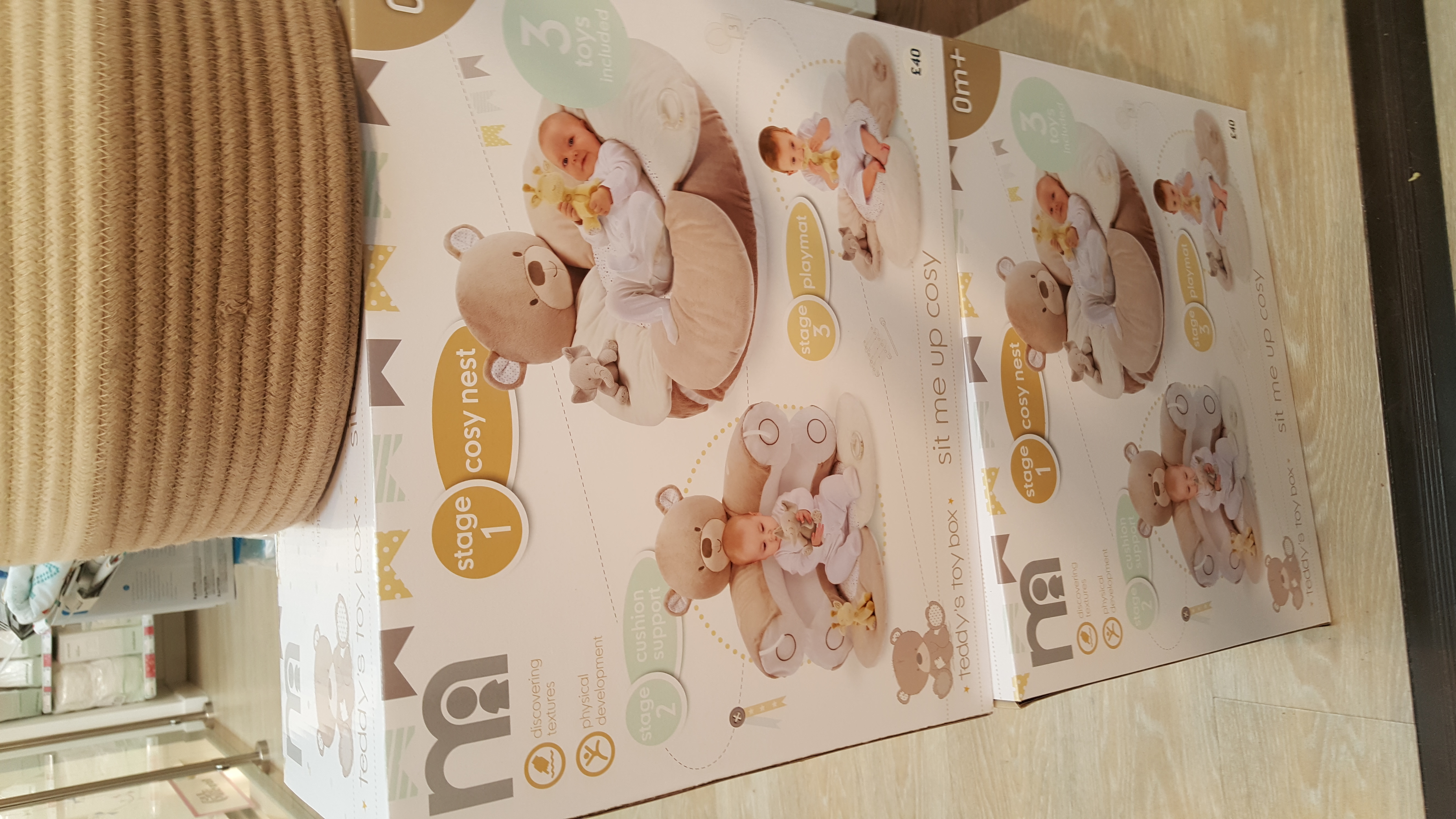 teddy toy box sit me up