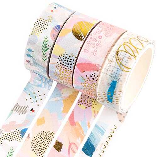 lenghjt:8.7yd//roll Japanese Washi Masking Tape,Dreamlike Series,Sticky Paper Tape for DIY,Bullet Diary Decorative,Gift Wrapping,Scrapbook,Office,Party Supplies,Collection Molshine Set of 7